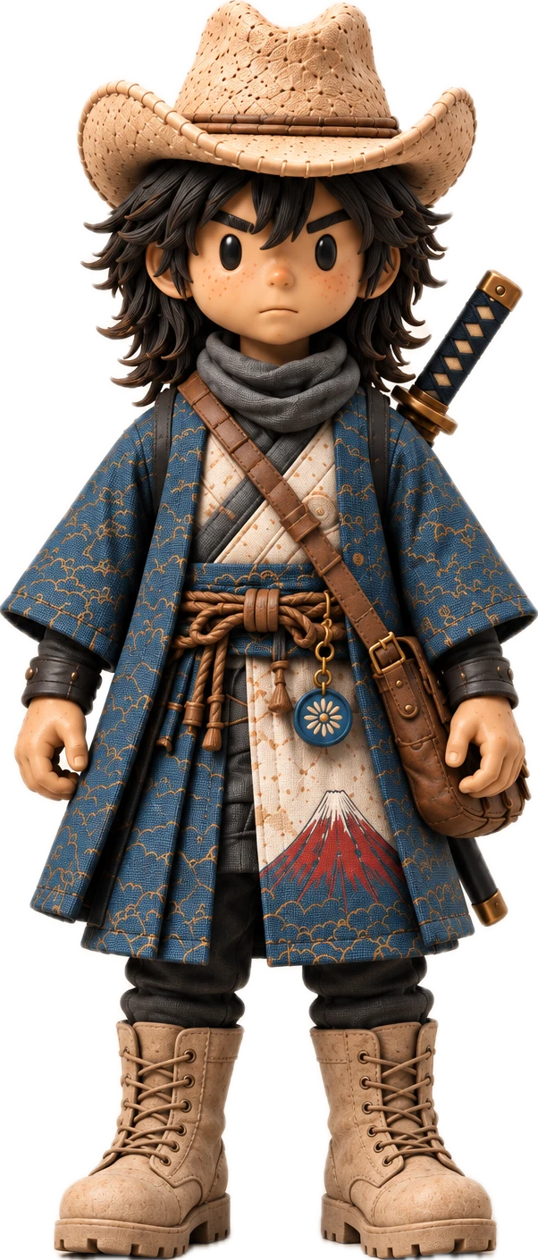 Mono-kun in his wanderer coat